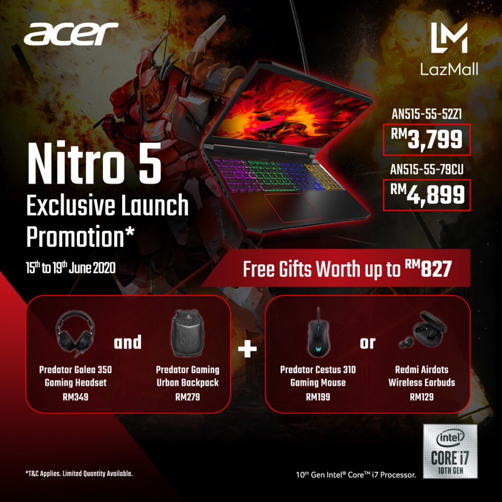 Acer Nitro 5 – Gaming on a String in 2020 for MYR 3,799