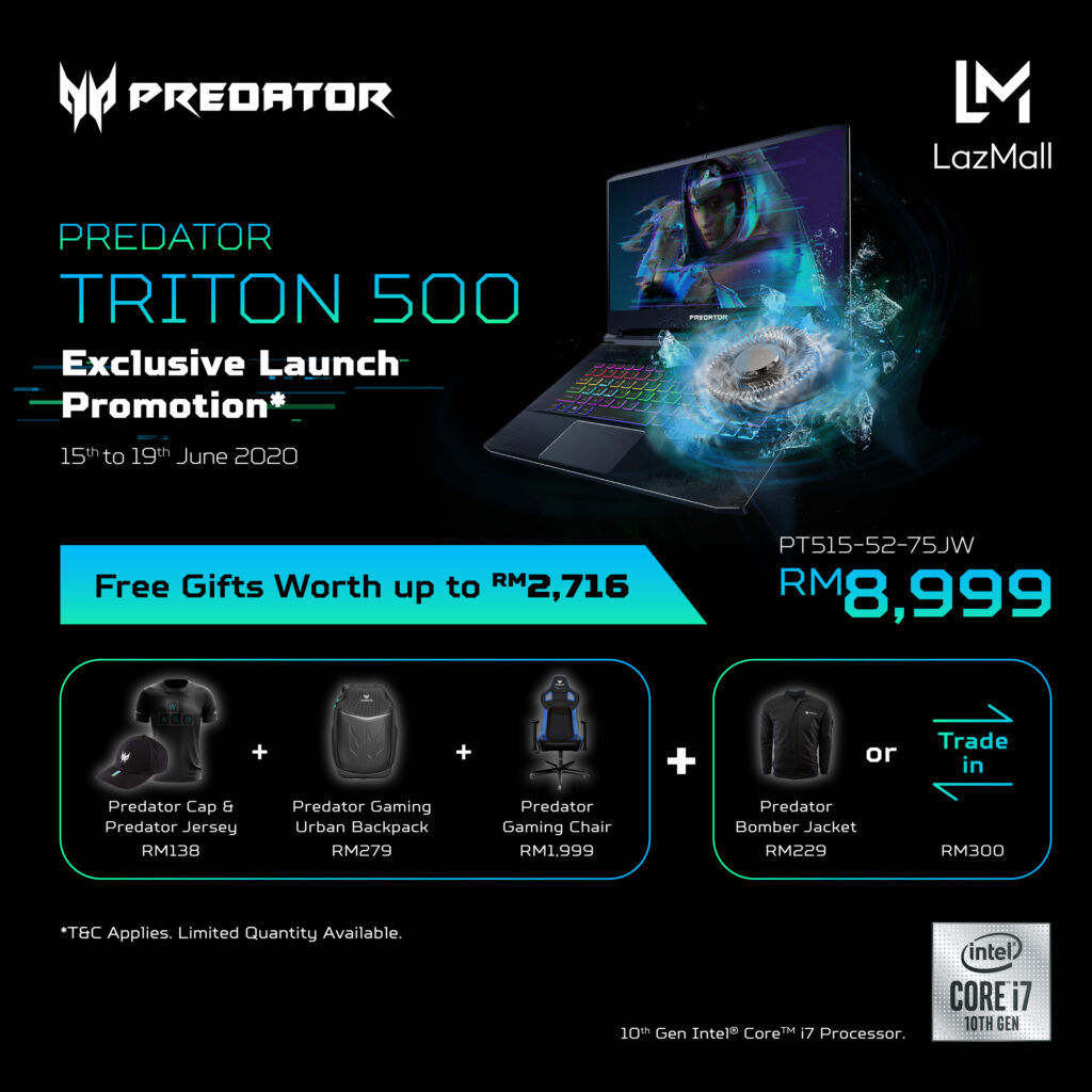 Acer’s Brand-New Predator Triton 500 2020 – More Power, More Value at MYR 7,999