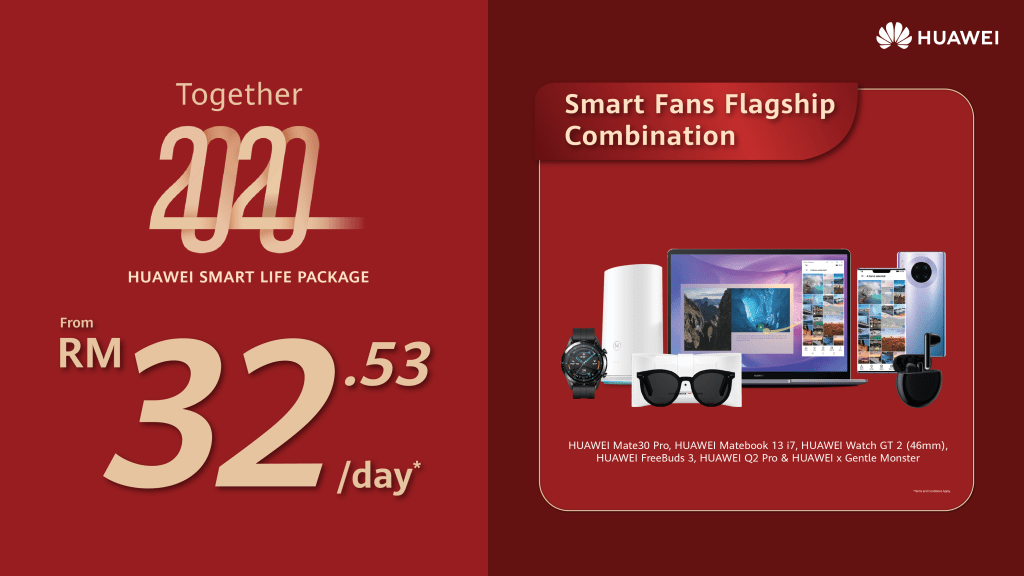 Have A Smarter Start to 2020 With HUAWEI Smart Life from RM8.97 a day