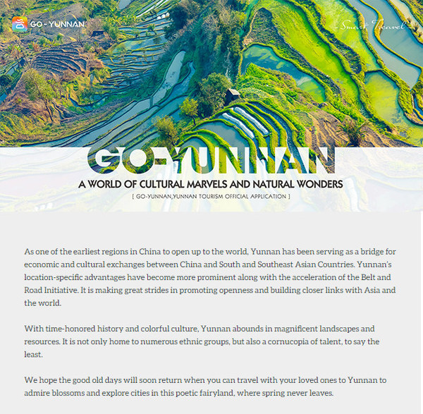 Go-Yunnan 2020: Go-Yunnan Launches Online Poll for the Most Desirable Tourist Attraction in Yunnan