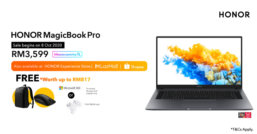 The HONOR MagicBook Pro and Watch GS Pro is now Available in Malaysia for MYR 3,559 and MYR 999!