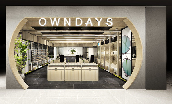 OWNDAYS Takashimaya S.C. Premium Concept Store features a Zen Garden interior inspired by Ryoanji Temple in Kyoto, Japan