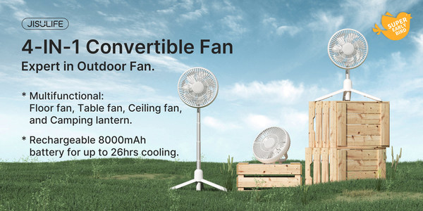 JISULIFE FA37 4-IN-1 Convertible Outdoor Fan(Multifunctional Fan)