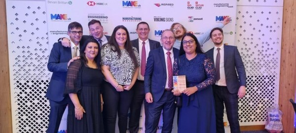 Briggs wins “National Manufacturing Award 2022” at Make UK, UK’s leading Manufacturer’s Organization
