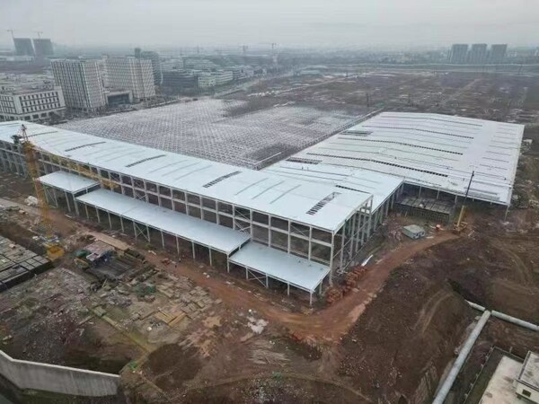 Construction site of Jinhua facility, shot on February 13, 2023