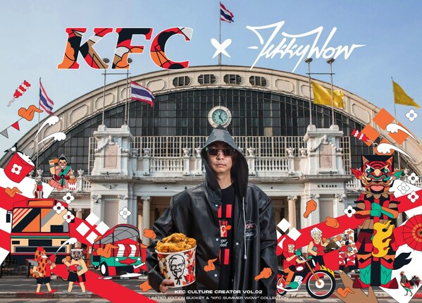 kfc spices up songkran with a limited edition kfcxtikkywow bucket