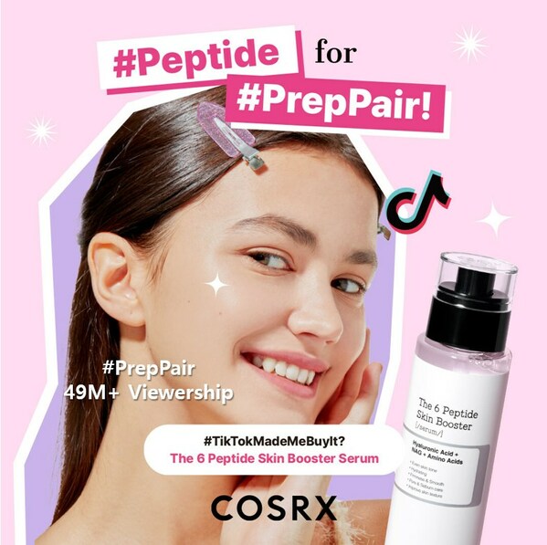 COSRX’s #PrepPair TikTok Challenge Concludes with Remarkable 49M+ Viewership