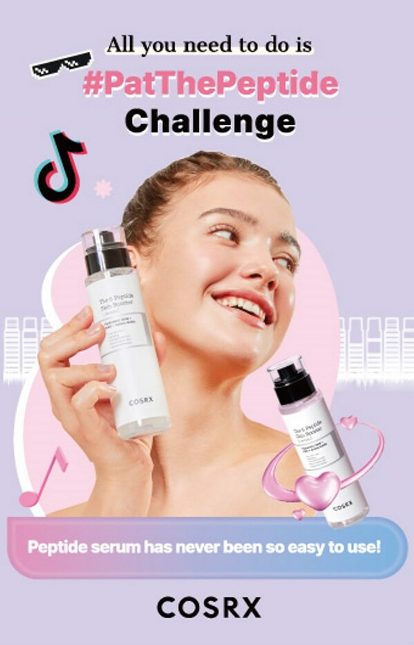 COSRX Returns to TikTok with the #PatThePeptide Campaign, Highlighting the Accessibility of Peptide Skincare