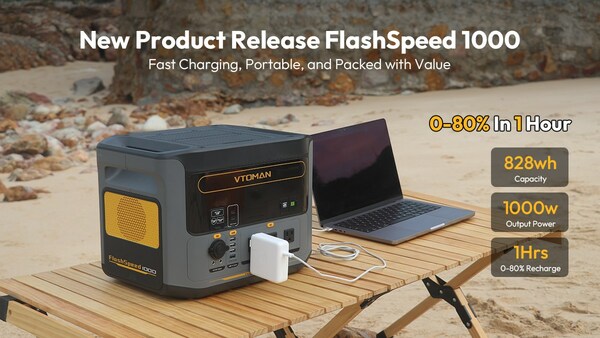 VTOMAN Unveils Flashspeed 1000: The Ultimate Portable Power Station for Modern Adventurers
