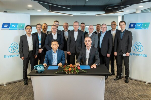 bwi group and thyssenkrupp steering partner in emb to lead world's chassis by wire technology