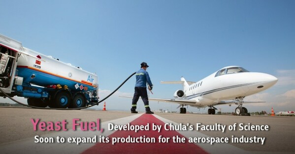 yeast fuel, developed by chula's faculty of science soon to expand its production for the aerospace industry