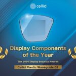 "cellid's plastic g1 ar waveguide" awarded "2024 display component of the year award" by the society of information display (sid)