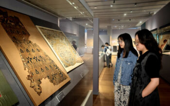 curated by teachers and students, exhibition of asian civilizations on silk roads opens at zhejiang university