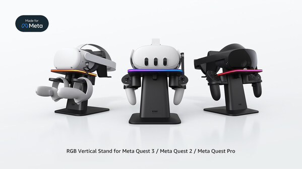 Elevate Your Virtual Reality Experience with KIWI design RGB Vertical Stand, Now Available on Meta’s Website