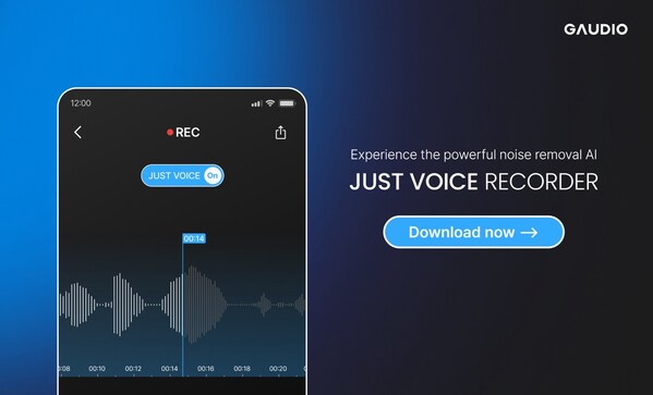 gaudio lab unveils 'just voice recorder" : the ultimate ai powered recording app