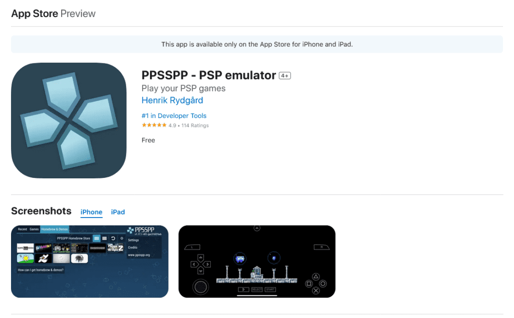 Popular PSP Emulator, PPSSPP, Comes to the Apple App Store