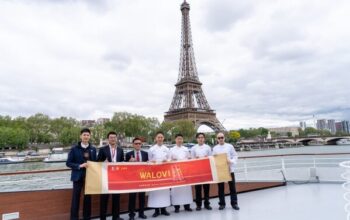 wanglaoji shines at the sino french food carnival by launching the international brand identity walovi, creating a new symbol of chinese french cultural exchange