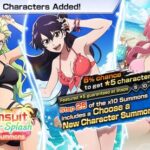 "bleach: brave souls" featuring new characters enjoying a vacation in swimsuits in the swimsuit zenith summons: summer splash is available from sunday, june 30