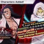 "bleach: brave souls" 9th anniversary campaign begins with special 9th anniversary characters & up to 10 free pulls of x10 summons