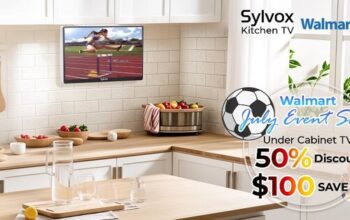 sylvox under cabinet tv will be featured in walmart's largest savings event